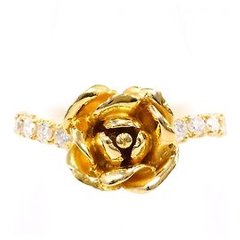Autre Marque Ringband aus 18K Gelbgold mit Diamant