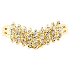 Autre Marque Ringband aus 18K Gelbgold mit Diamant