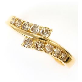 Autre Marque Ring aus 18K Gelbgold mit Diamant