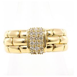 Autre Marque Ringband aus 18K Gelbgold mit Diamant