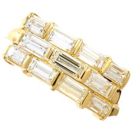 Autre Marque Ringband aus 18K Gelbgold mit Diamant