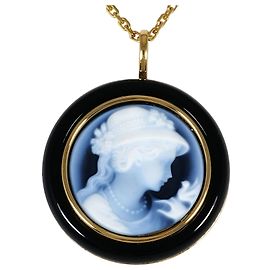 Autre Marque Collana in oro giallo 18K con onice