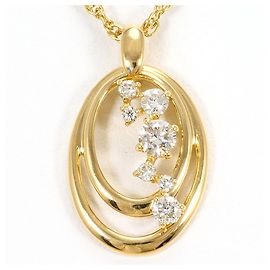 Autre Marque Halskette aus 18K Gelbgold mit Diamant