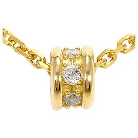 Autre Marque Colar em ouro amarelo 18K com diamante