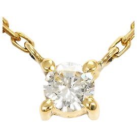 Autre Marque Halskette aus 18K Gelbgold mit Diamant