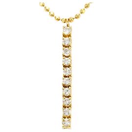 Autre Marque Collana in oro giallo 18K con diamante