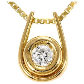 Autre Marque Collana in oro giallo 18K con diamante