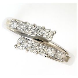 Autre Marque Platin-Diamant-Bandring