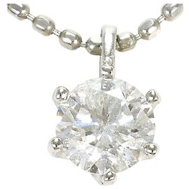 Autre Marque Colar de platina com pendente de diamante