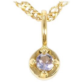 Autre Marque Collana in oro giallo 18K con pietra naturale