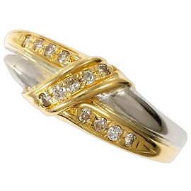 Autre Marque Eleganter Bandring aus Platin und Gelbgold
