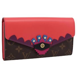 LOUIS VUITTON Monogram Totem Portefeuille Sarah Long Wallet M61348 Auth 197259M