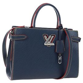 Borsa Tote LOUIS VUITTON Epi Twist Tote Bag Blue M54980 LV Auth 199938M