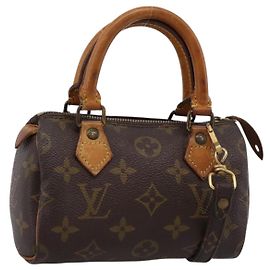 LOUIS VUITTON Monogram Mini Speedy Hand Bag M41534 LV Auth 202013