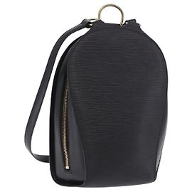 LOUIS VUITTON Mochila Epi Mabillon Black M52232 LV Auth 199173A