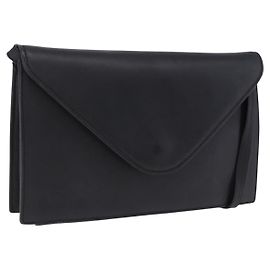 Bolsa de ombro VALENTINO em couro preto e dourado autêntica bs37002