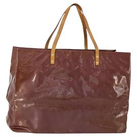 LOUIS VUITTON Monogram Vernis Reade GM Tote Bag Purple Viole M91085 Auth ep15738