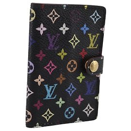 LOUIS VUITTON Multicolor Carnet de Val Mini Agenda Cover M92652 LV Auth 200105
