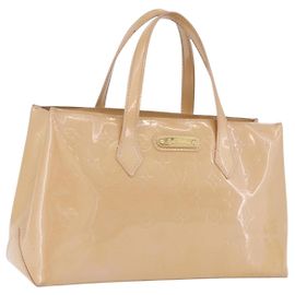 LOUIS VUITTON Monogram Vernis Wilshire PM Rose Florentin M91642 Auth 199928