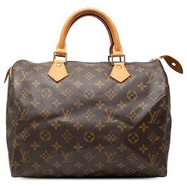 Borsa Boston Louis Vuitton Monogram Speedy 30 Marrone