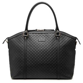 Gucci Large Microguccissima Dome Satchel Schwarz