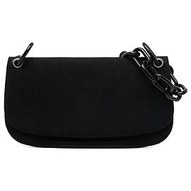 Borsa a tracolla Prada Tessuto Swing Chain nera