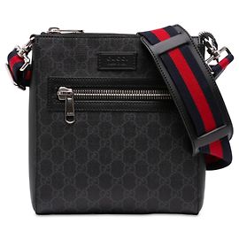 Borsa a Tracolla Gucci Small GG Supreme Web Nera