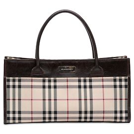 Bolsa de mão Burberry House Check Canvas Bege