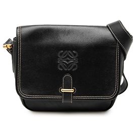 Borsa a tracolla Anagram in pelle LOEWE nera