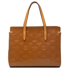 Borsa Louis Vuitton Monogram Vernis Catalina BB Marrone