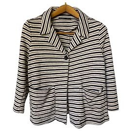 Autre Marque Mathilda J Gestreifte Jacke in Schwarz-Weiß