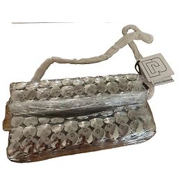 Paco Rabanne Borsa Baguette in Metallo Argentato