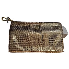 Pochette Paco Rabanne in maglia metallica dorata