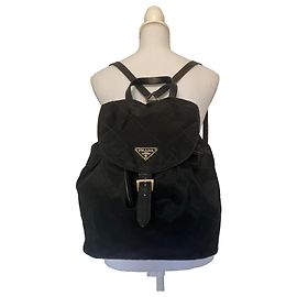 Prada Quilted Nylon Backpack in Black