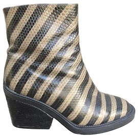 Robert Clergerie Leder Stiefeletten