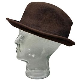 Autre Marque Chapéu Fedora Vintage Dior em Lã Castanho Preto