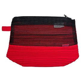 Neceser Vintage Issey Miyake Pleats Please Rojo Negro