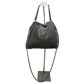 Borsa Hobo Vintage Stella Mc Cartney con dettagli a catena Grigio Beige