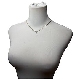 Collana Vintage Courreges Effetto Opale Blu Tono Oro