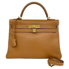 Hermès Borsa HERMES Kelly 32 in pelle Courchevel