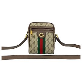 Bolsa de Ombro/Pouch em Couro GUCCI Ophidia Sherry Line