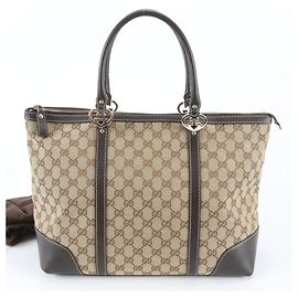 Borsa Tote Gucci GG Canvas Lovely Heart