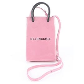 Balenciaga Borsa a tracolla 2-Way in pelle Shopping con porta-cellulare