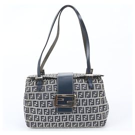 Fendi Zucchino Mamma Baguette Leder Tote Bag