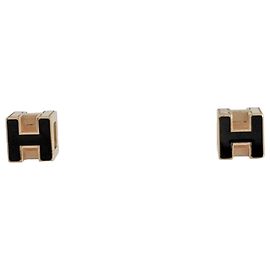 Hermès Brincos de botão Hermes Cage d'H H-Cube
