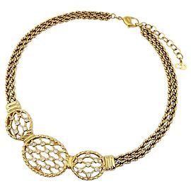 Collana a doppio filo placcata oro Christian Dior