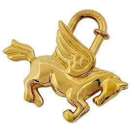 Hermès Charm per borsa Hermes placcato oro