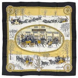 Hermès Hermes Carre 90 L’Hiver en Poste Schal