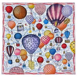 Louis Vuitton Carre 90 Up and Away Scarf