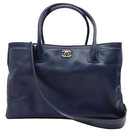Chanel Surf Bag Silver Navy Collection Schultertasche